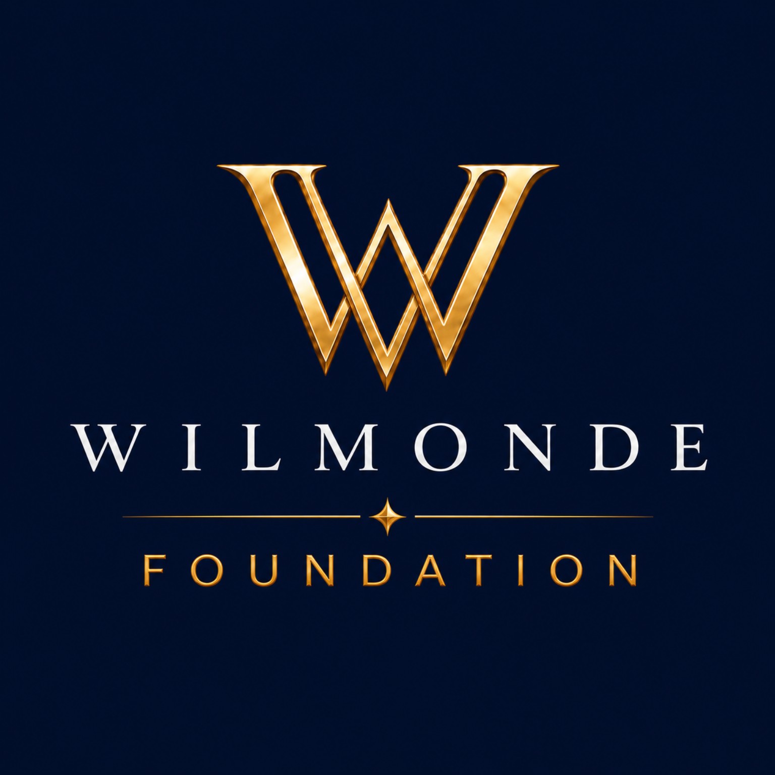 Wilmonde Foundation logo on navy